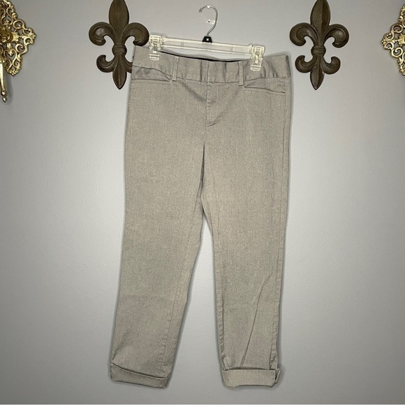 Banana Republic Jackson fit gray cropped ankle capri business pant size 10 - Picture 1 of 8